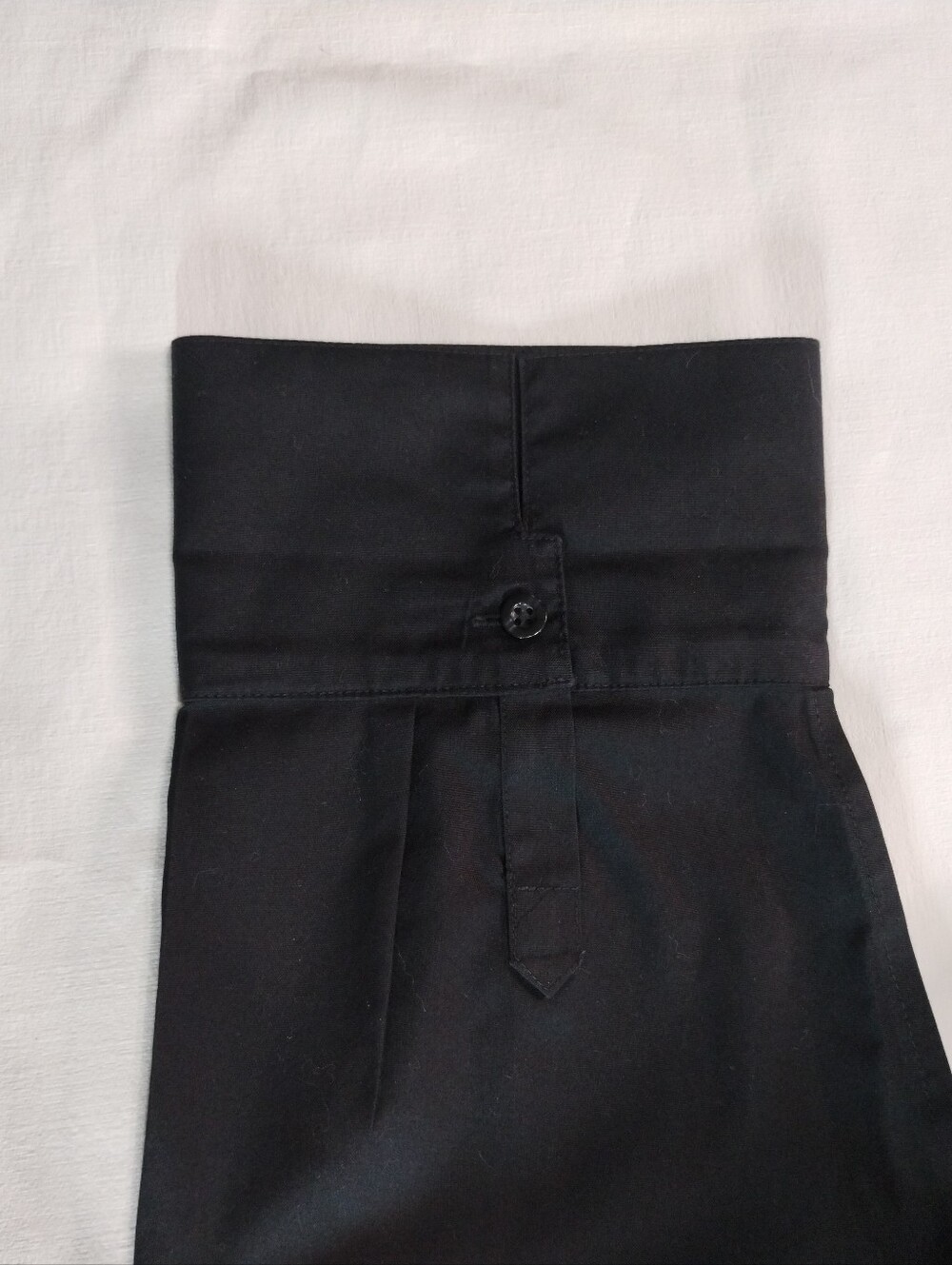 Chico's Black Blouse with Clean Collar Size (3) - Picture 6 of 9